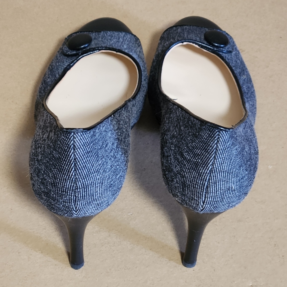 7 1/2 Black Nine West High Heels - Picture 5 of 10